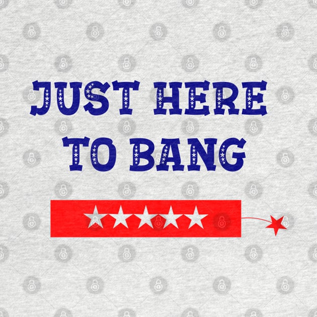 Funny Fourth of July 4th of July I'm Just Here To Bang by ALLAMDZ